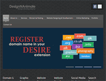 Tablet Screenshot of designnanimate.com
